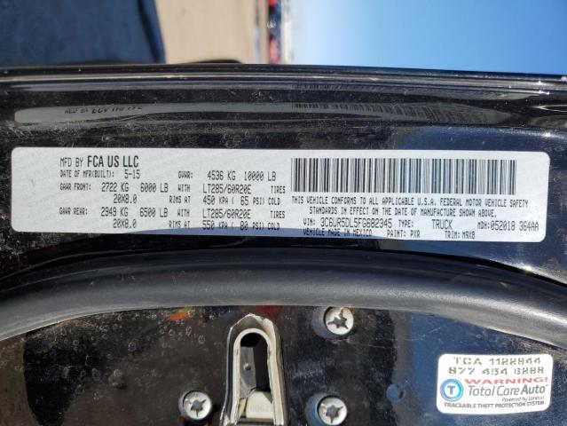 3C6UR5DL5FG682345 - 2015 RAM 2500 SLT შავი ფოტო 12