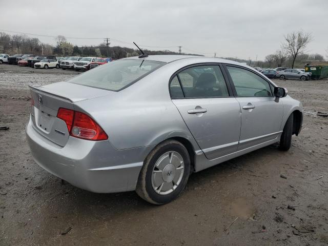 JHMFA36208S009653 - 2008 HONDA CIVIC HYBRID SILVER photo 3