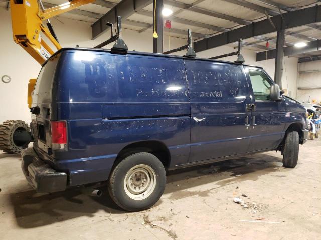 1FTSE3EL8EDA21788 - 2014 FORD ECONOLINE E350 SUPER DUTY VAN BLUE photo 3