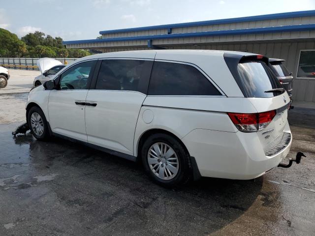 5FNRL5H22GB157879 - 2016 HONDA ODYSSEY LX WHITE photo 2