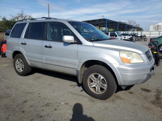 2HKYF18584H531687 - 2004 HONDA PILOT EXL SILVER photo 4