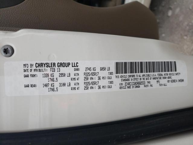 2C4RC1CG0DR682533 - 2013 CHRYSLER TOWN & COU TOURING L WHITE photo 14