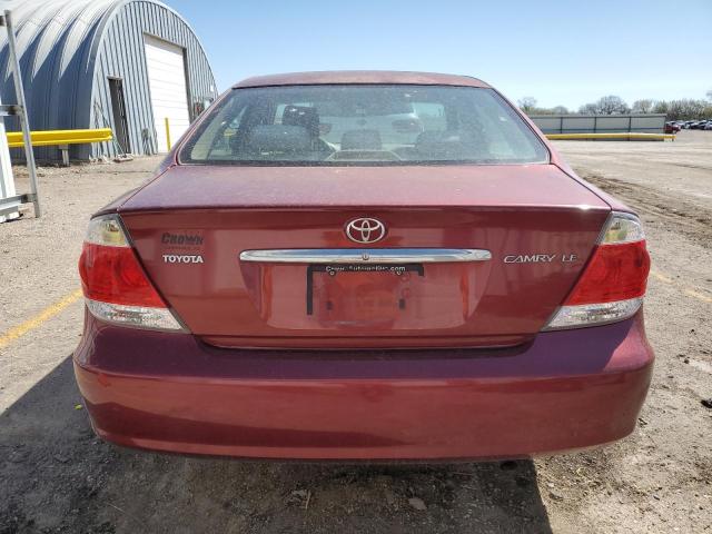 4T1BE32K46U125185 - 2006 TOYOTA CAMRY LE MAROON photo 6