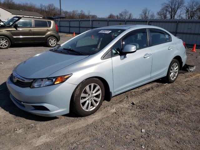 19XFB2F93CE363457 - 2012 HONDA CIVIC EXL SILVER photo 1