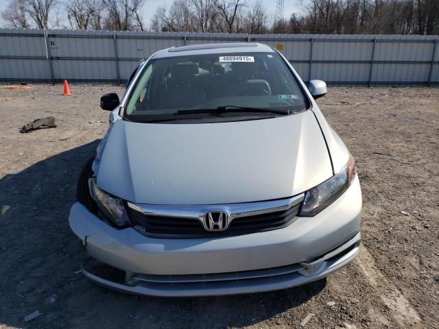 19XFB2F93CE363457 - 2012 HONDA CIVIC EXL SILVER photo 5