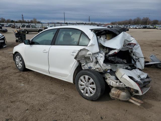 3VW2K7AJ4EM426164 - 2014 VOLKSWAGEN JETTA BASE WHITE photo 2