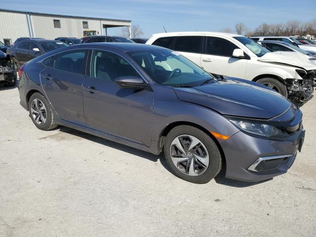 19XFC2F60LE013612 - 2020 HONDA CIVIC LX GRAY photo 4