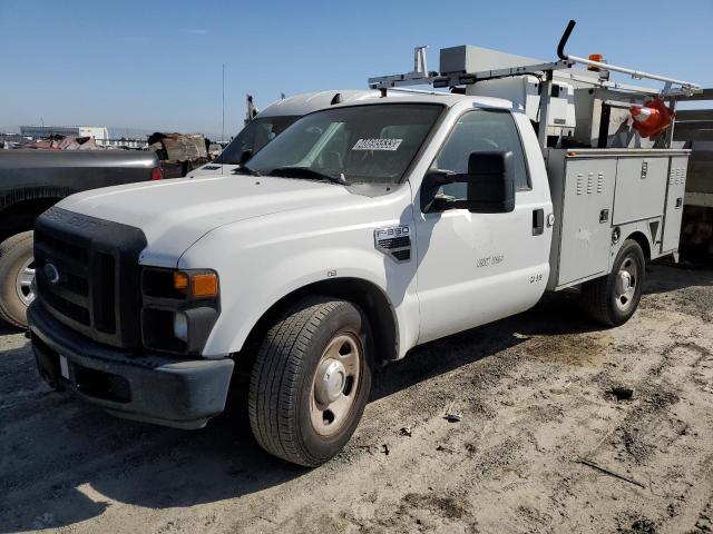 1FDWF30568EC89580 - 2008 FORD F350 SRW SUPER DUTY WHITE photo 1