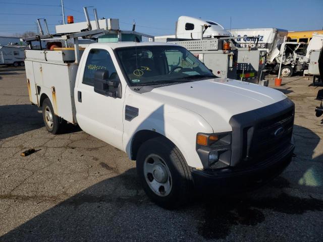 1FDSF30538EC32607 - 2008 FORD F350 SRW SUPER DUTY WHITE photo 1