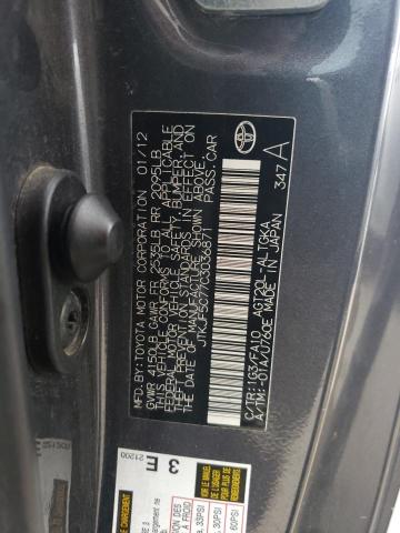 JTKJF5C77C3036871 - 2012 TOYOTA SCION TC 灰色 照片 12