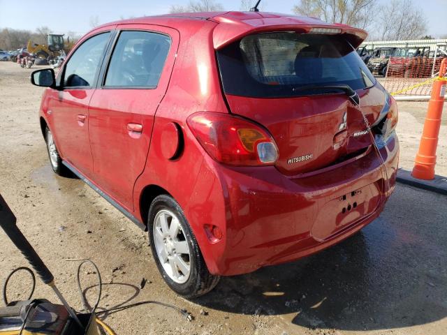 ML32A4HJ0FH012124 - 2015 MITSUBISHI MIRAGE ES RED photo 2