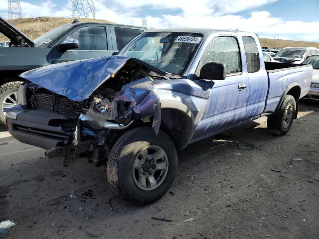 4TAWN72N2YZ650741 - 2000 TOYOTA TACOMA XTRACAB BLUE photo 1