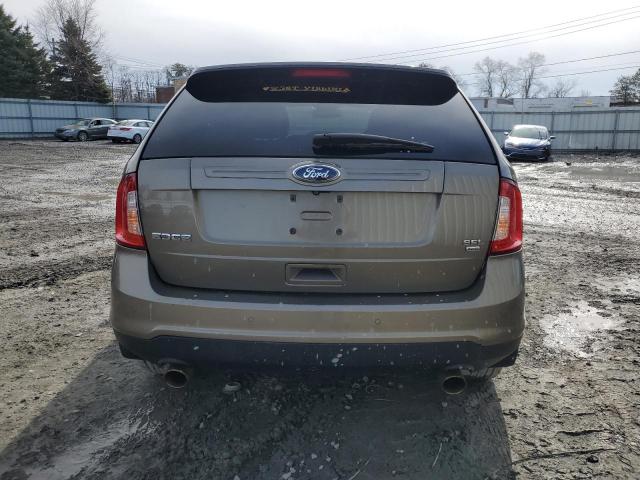 2FMDK4JC2EBA36379 - 2014 FORD EDGE SEL GRAY photo 6