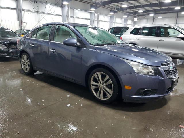 1G1PG5SB0D7202607 - 2013 CHEVROLET CRUZE LTZ BLUE photo 4