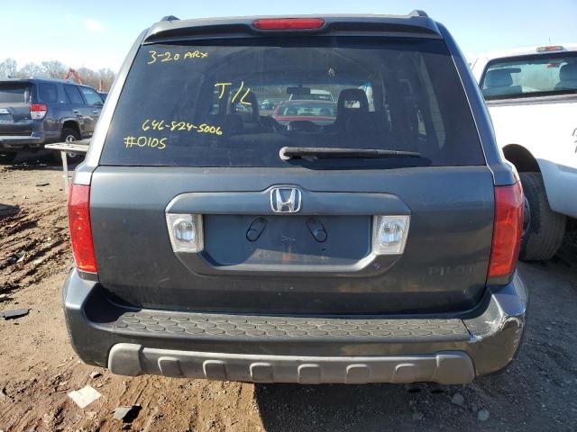 2HKYF18523H550105 - 2003 HONDA PILOT EXL BLACK photo 6