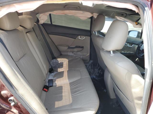 19XFB2F97FE082377 - 2015 HONDA CIVIC EXL MAROON photo 10