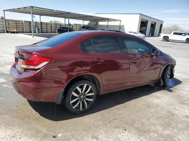 19XFB2F97FE082377 - 2015 HONDA CIVIC EXL MAROON photo 3