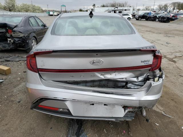 KMHL24JJ3MA036413 - 2021 HYUNDAI SONATA HYBRID SILVER photo 6