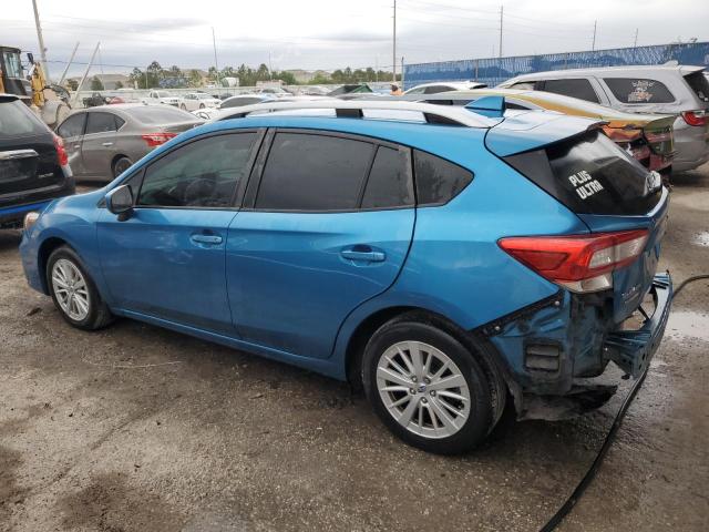 4S3GTAB62J3700938 - 2018 SUBARU IMPREZA PREMIUM BLUE photo 2