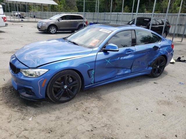 WBA4B1C57GG242713 - 2016 BMW 435 I GRAN COUPE BLUE photo 1