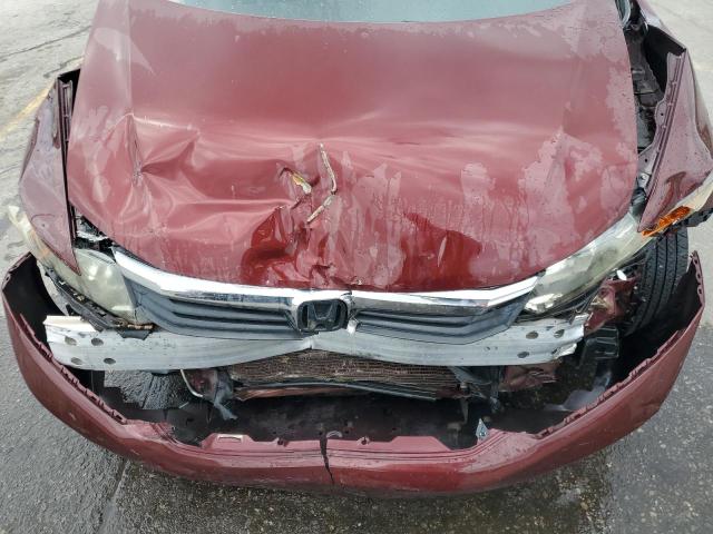 2HGFB2F82CH557152 - 2012 HONDA CIVIC EX BURGUNDY photo 11