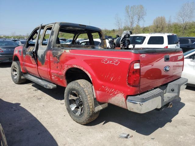 1FTSX21R98EC16392 - 2008 FORD F250 SUPER DUTY RED photo 2