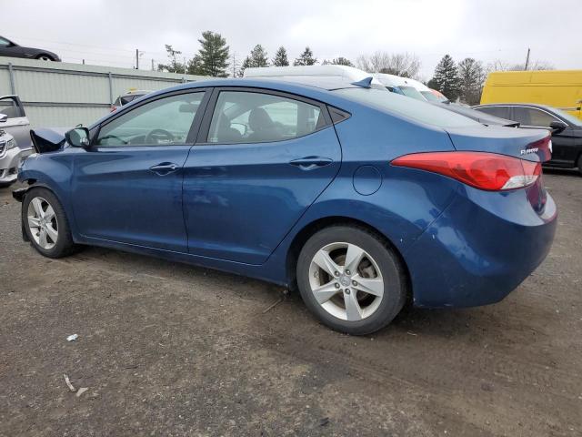 KMHDH4AE5DU998149 - 2013 HYUNDAI ELANTRA GLS BLUE photo 2