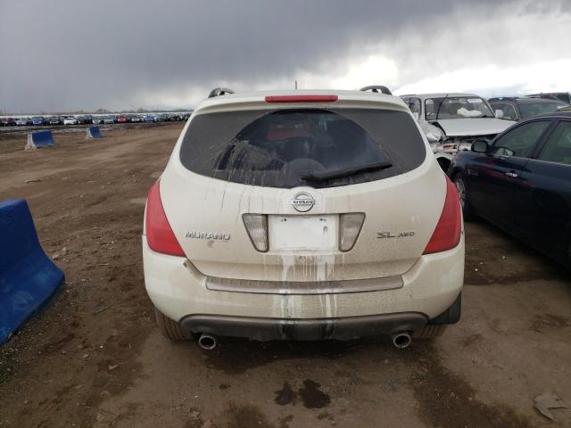 JN8AZ08W63W224687 - 2003 NISSAN MURANO SL WHITE photo 6