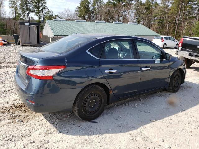 3N1AB7AP1DL741255 - 2013 NISSAN SENTRA S BLUE photo 3