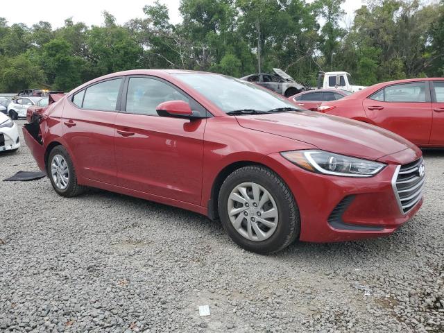 KMHD74LF1HU166239 - 2017 HYUNDAI ELANTRA SE RED photo 4