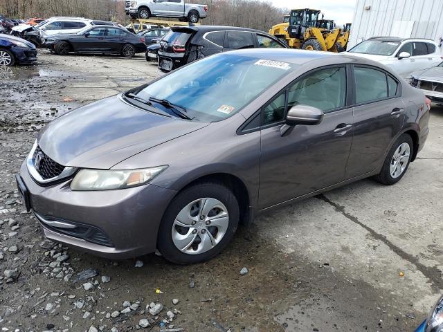 19XFB2F52FE054631 - 2015 HONDA CIVIC LX GRAY photo 1