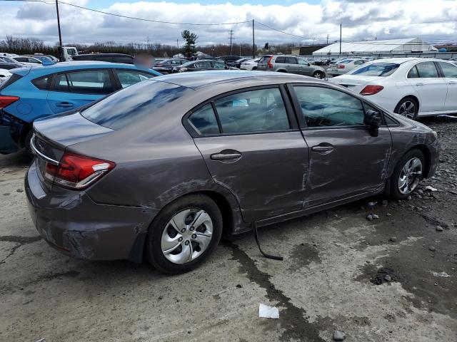 19XFB2F52FE054631 - 2015 HONDA CIVIC LX GRAY photo 3