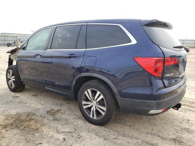 5FNYF6H58GB122508 - 2016 HONDA PILOT EXL BLUE photo 2