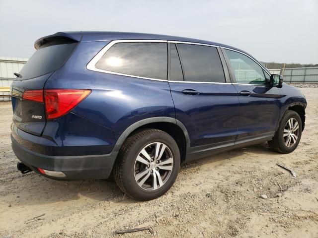 5FNYF6H58GB122508 - 2016 HONDA PILOT EXL BLUE photo 3