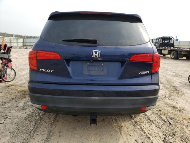 5FNYF6H58GB122508 - 2016 HONDA PILOT EXL BLUE photo 6