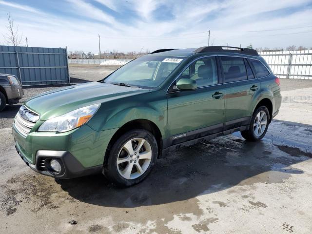 4S4BRGMC4E3210341 - 2014 SUBARU OUTBACK 2.5I LIMITED GREEN photo 1