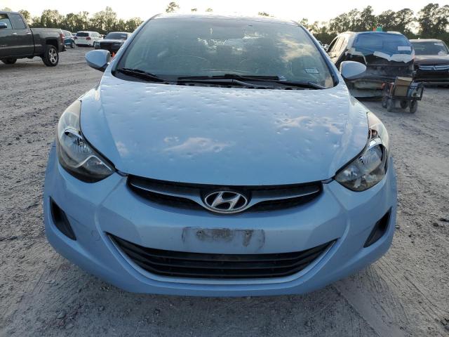 KMHDH4AEXBU087103 - 2011 HYUNDAI ELANTRA GLS BLUE photo 5