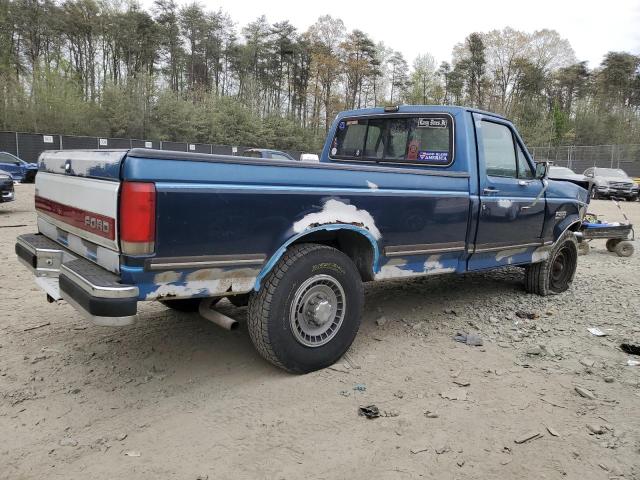 1FTEF25N2LNB22614 - 1990 FORD F250 BLUE photo 3