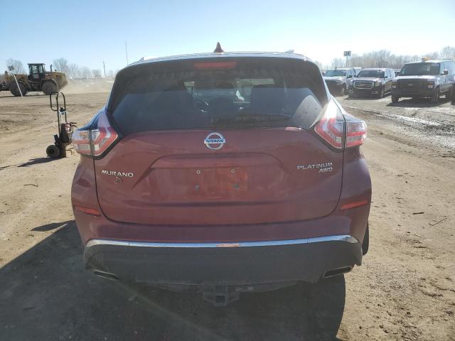 5N1AZ2MH4HN204333 - 2017 NISSAN MURANO S MAROON photo 6