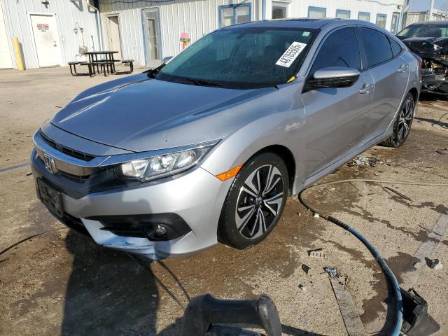 19XFC1F70HE028511 - 2017 HONDA CIVIC EXL SILVER photo 1