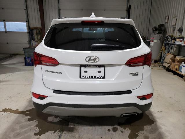 5NMZUDLB3JH076247 - 2018 HYUNDAI SANTA FE S WHITE photo 6