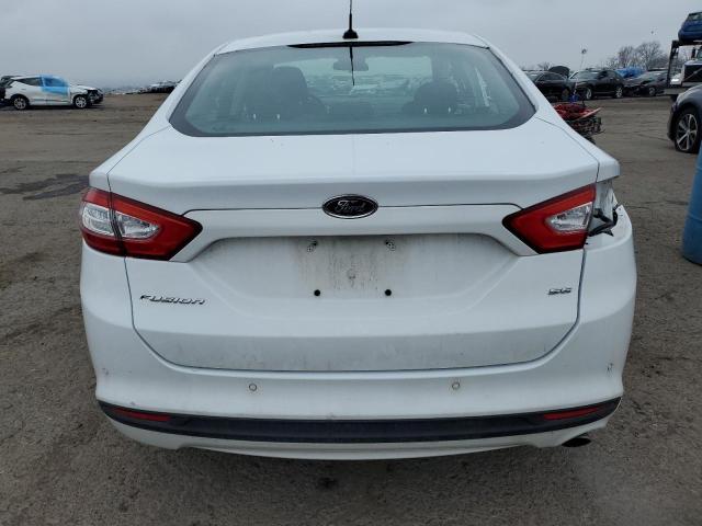 3FA6P0H78DR137402 - 2013 FORD FUSION SE WHITE photo 6