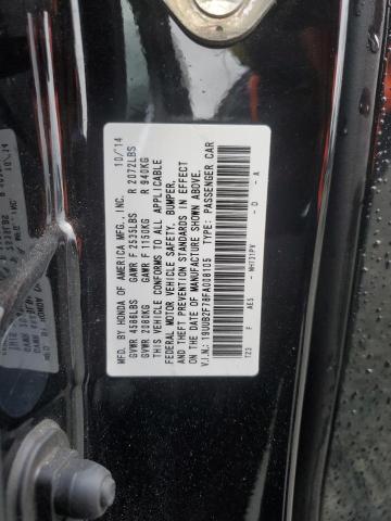 19UUB2F78FA008105 - 2015 ACURA TLX ADVANCE BLACK photo 12