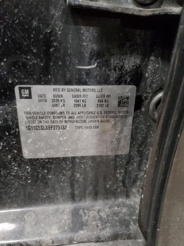 1G11C5SLXEF279132 - 2014 CHEVROLET MALIBU 1LT CHARCOAL photo 13