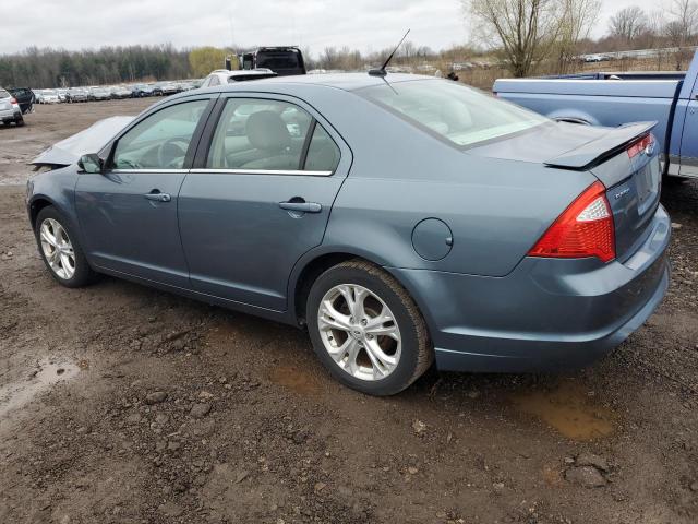 3FAHP0HA6CR223049 - 2012 FORD FUSION SE BLUE photo 2