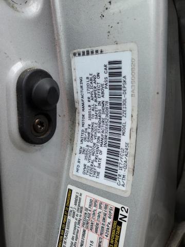 1NXBR32E85Z360878 - 2005 TOYOTA COROLLA CE SILVER photo 12