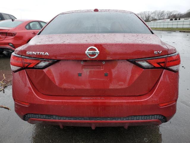 3N1AB8CVXMY331493 - 2021 NISSAN SENTRA SV RED photo 6