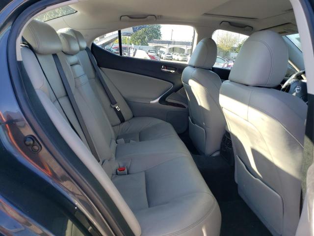 JTHBK262262016249 - 2006 LEXUS IS 250 GRAY photo 10