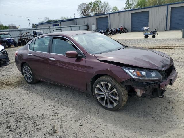 1HGCR2F55DA245427 - 2013 HONDA ACCORD SPORT MAROON photo 4