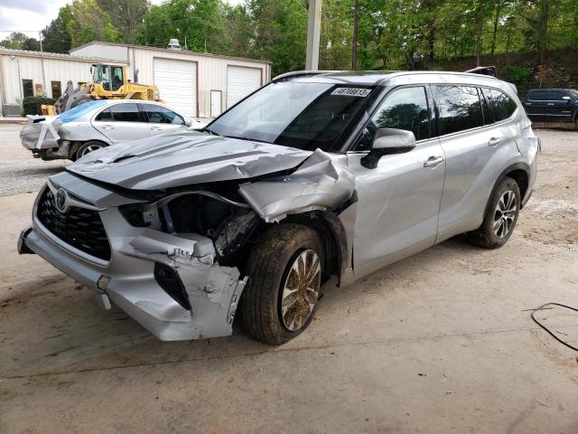 5TDGZRAH3MS040640 - 2021 TOYOTA HIGHLANDER XLE 银色 照片 1
